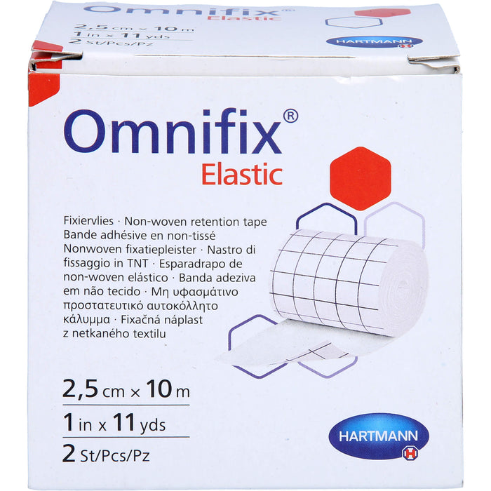 HARTMANN Omnifix elastic 2,5 cm x 10 m Rolle, 2 pcs. Patch