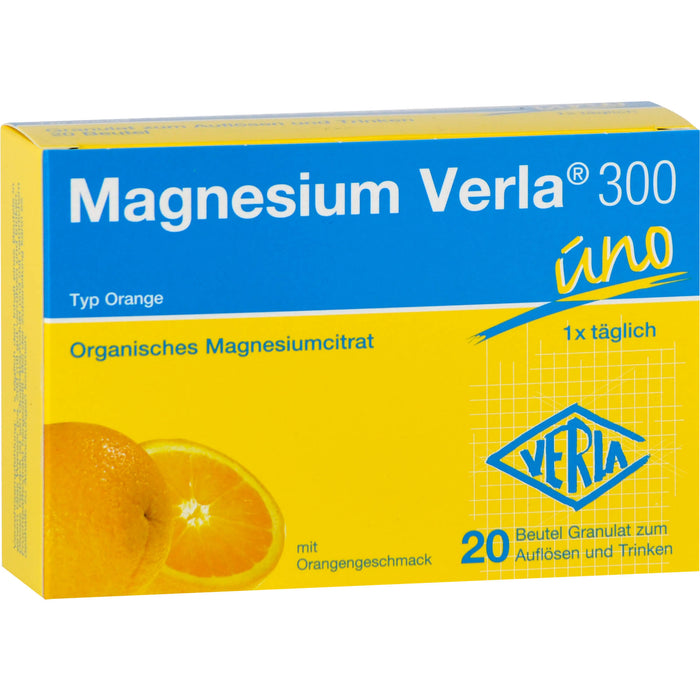 Magnesium Verla 300 uno Typ Orange Granulat, 20 pcs. Sachets