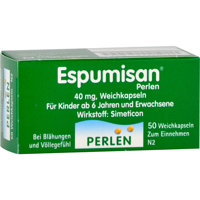 Espumisan Perlen Weichkapseln bei Blähungen und Völlegefühl, 50 pc Capsules