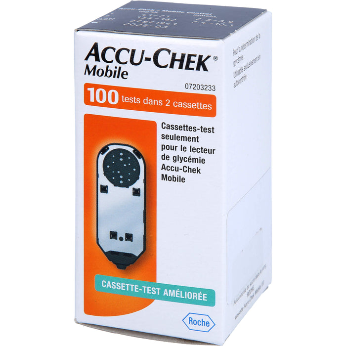 Accu-Check mobile Testkassette Reimport axicorp, 100 pc Bandelettes réactives