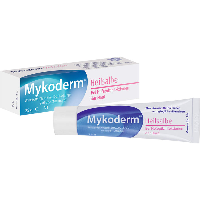 Mykoderm Heilsalbe bei Hefepilzinfektionen der Haut, 25 g Onguent