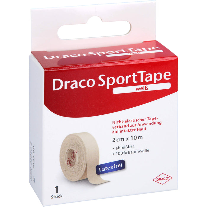 Dracotapeverband 10mx2cm weiß, 1 St VER