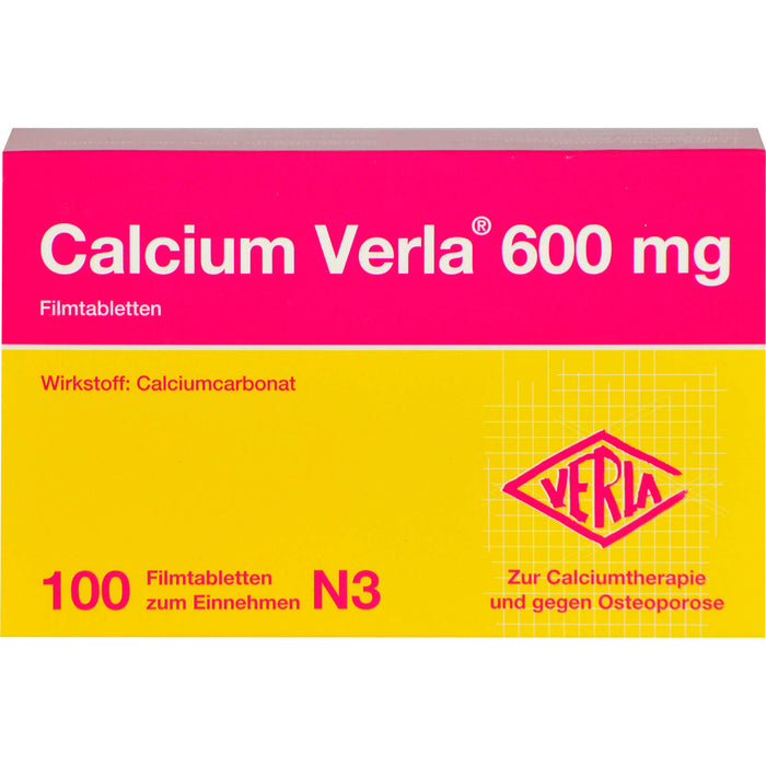 Calcium Verla 600 mg Filmtabletten, 100 pc Tablettes