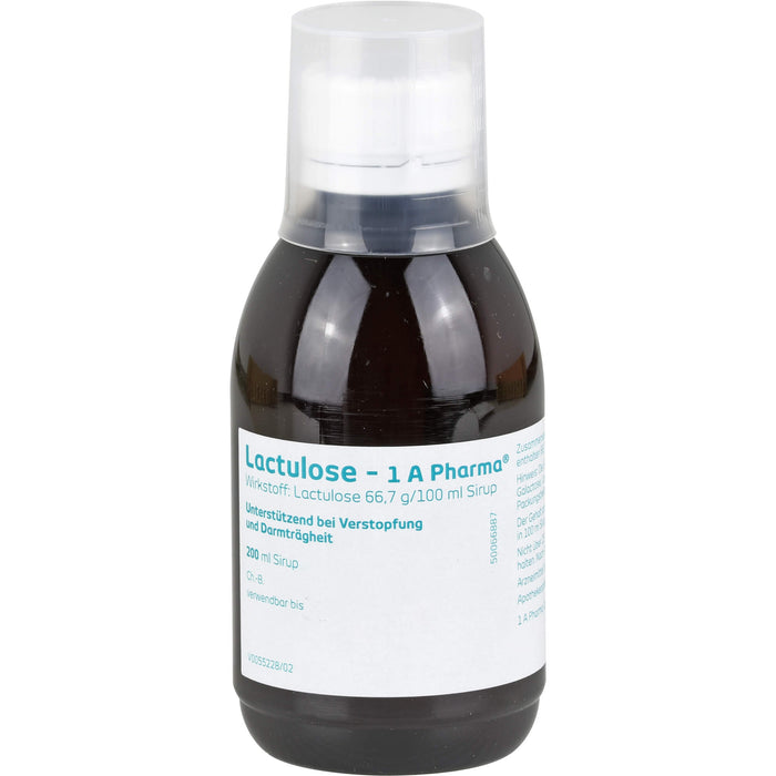 Lactulose - 1 A Pharma Sirup bei Verstopfung, 200 ml Lösung