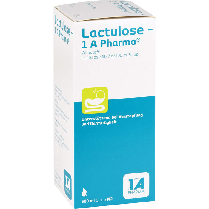 Lactulose - 1 A Pharma Sirup unterstützend bei Verstopfung, 500 ml Lösung