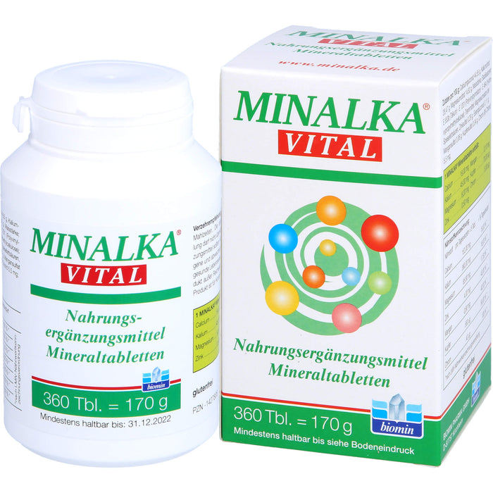 MINALKA vital Mineraltabletten, 360 pcs. Tablets