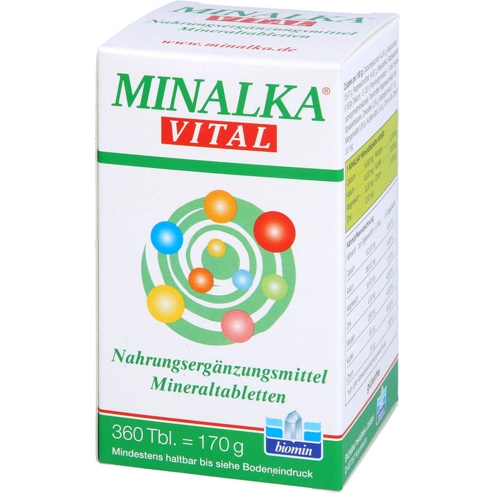 MINALKA vital Mineraltabletten, 360 pc Tablettes