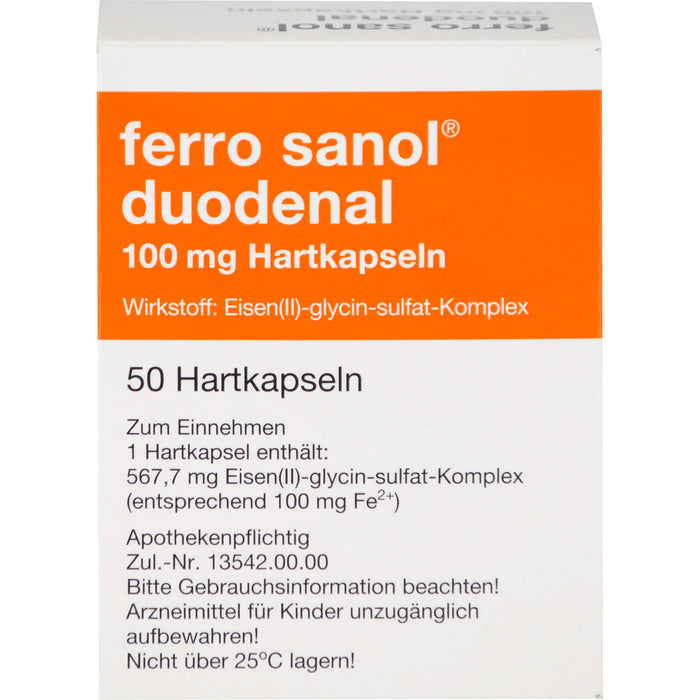 ferro sanol duodenal Kapseln gegen Eisenmangel, 50 pcs. Capsules