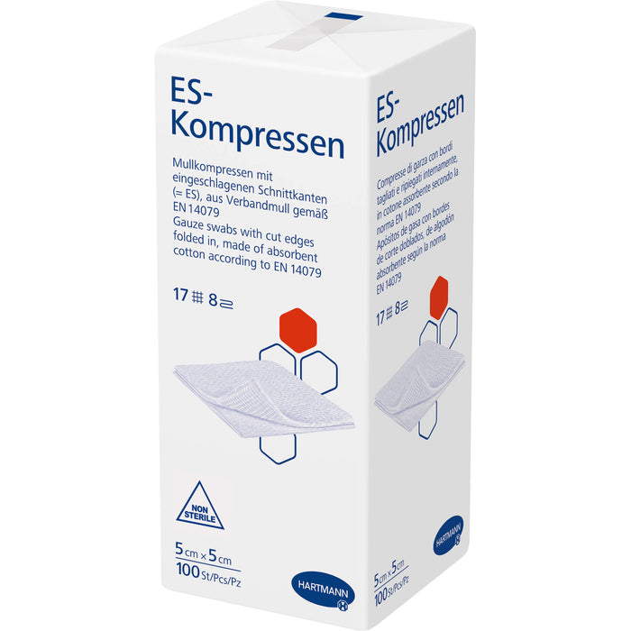 HARTMANN ES-Kompressen unsteril 5 cm x 5 cm, 100 pcs. Compresses