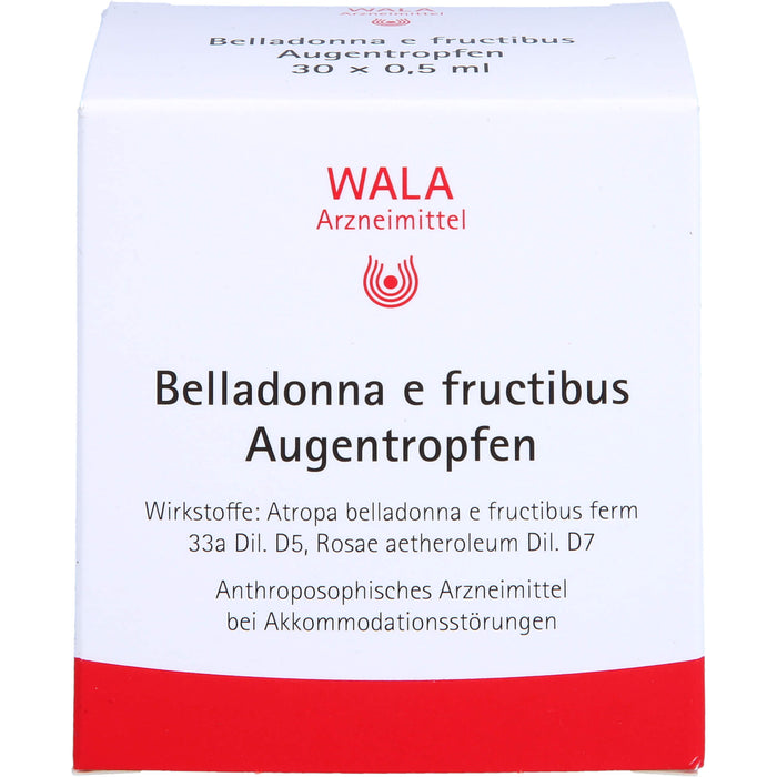 WALA Belladonna e fructibus Augentropfen, 30 pc Solution