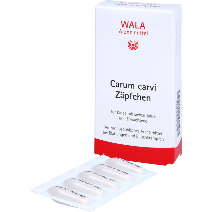 WALA Carum carvi Zäpfchen bei Blähungen und Bauchkrämpfen, 10 pcs. Suppositories