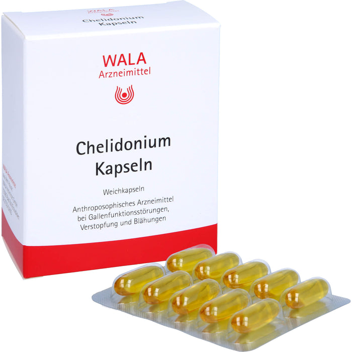 WALA Chelidonium Kapseln bei Gallenfunktionsstörungen, Verstopfung und Blähungen, 30 pcs. Capsules