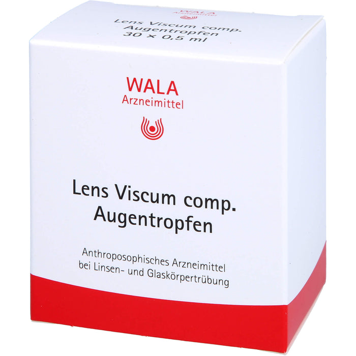 WALA Lens Viscum comp. Augentropfen bei Linsen- und Glaskörpertrübung, 30 pc Solution