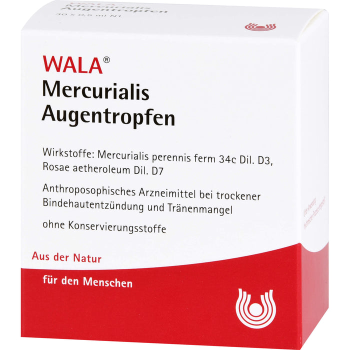 WALA Mercurialis Augentropfen, 30 St. Einzeldosispipetten