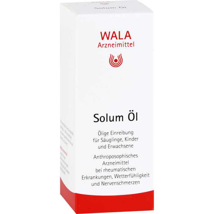 WALA Solum Öl bei rheumatischen Erkrankungen, Wetterfühligkeit und Nervenschmerzen, 50 ml Oil