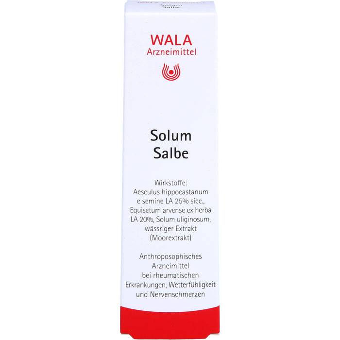 WALA Solum Salbe bei rheumatischen Erkrankungen, Wetterfühligkeit und Nervenschmerzen, 30 g Ointment