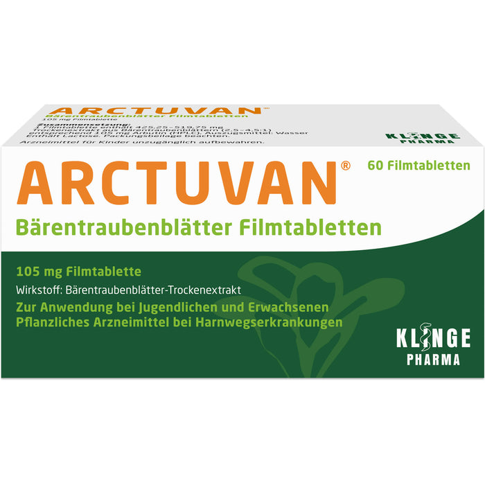 ARCTUVAN Bärentraubenblätter Filmtabletten, 60 pc Tablettes