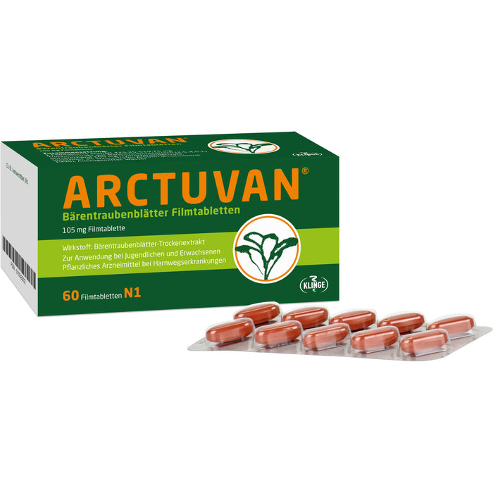 ARCTUVAN Bärentraubenblätter Filmtabletten, 60 St. Tabletten