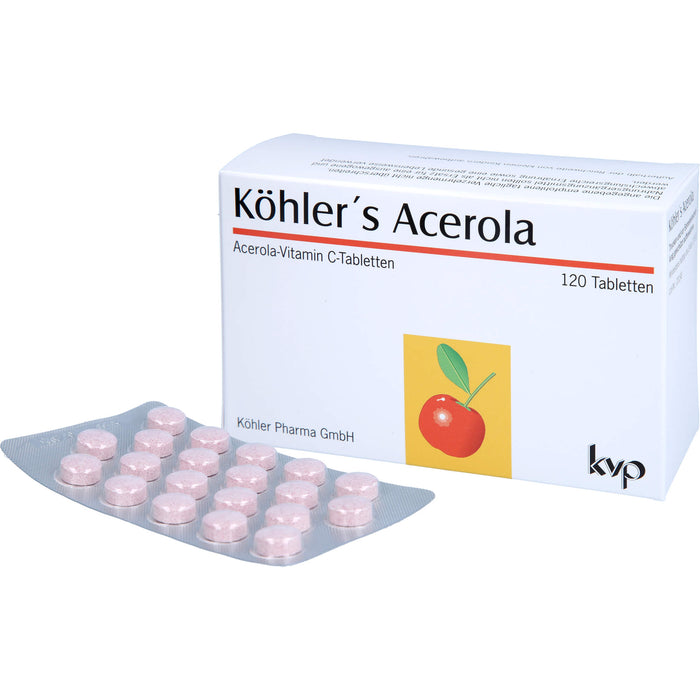 Köhler's Acerola Acerola-Vitamin C-Tabletten, 120 St. Tabletten