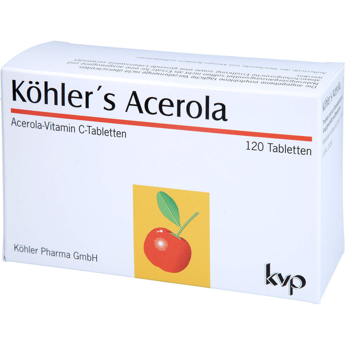 Köhler's Acerola Acerola-Vitamin C-Tabletten, 120 St. Tabletten