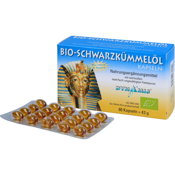 DYNAMIS Bio-Schwarzkümmelöl Kapseln, 60 St. Kapseln