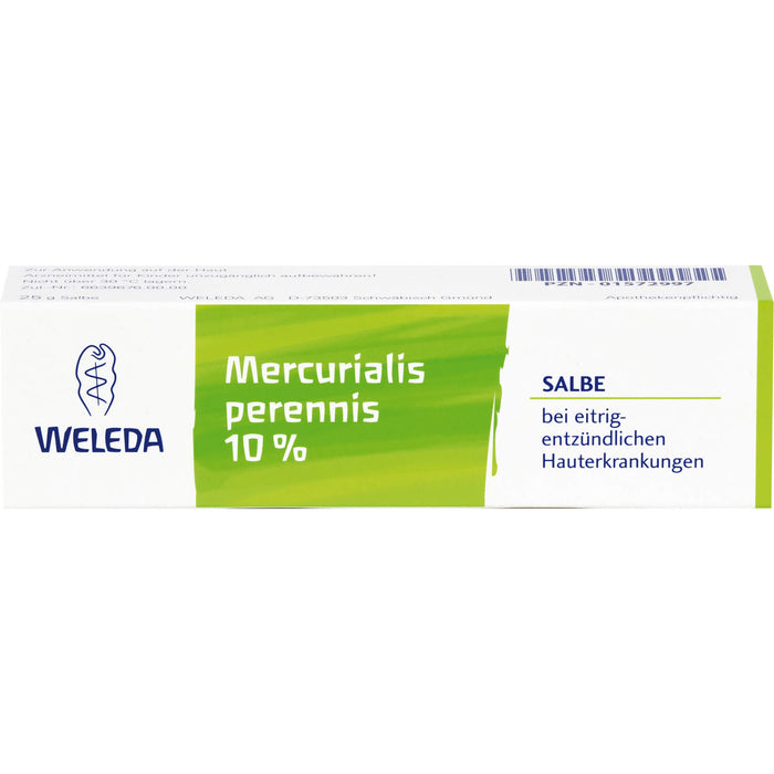 Weleda Mercurialis perennis 10 % Salbe bei eitrig-entzündlichen Hauterkrankungen, 25 g Onguent