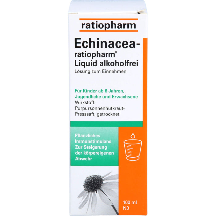 Echinacea-ratiopharm Liquid alkoholfrei, 100 ml Solution