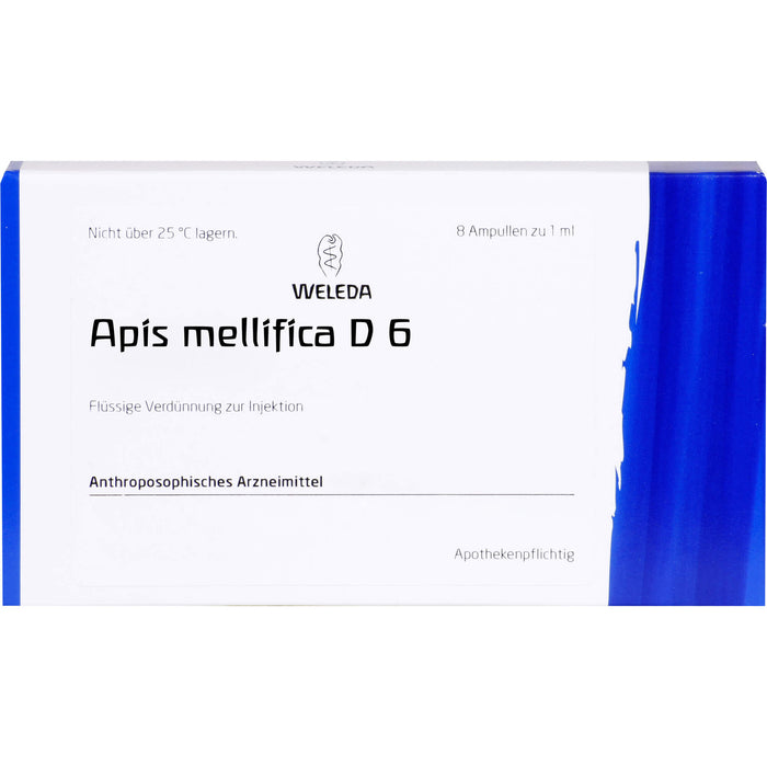 WELEDA Apis Mellifica D6 flüssige Verdünnung, 8 pc Ampoules