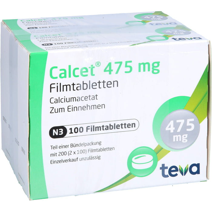 Calcet 475 mg Filmtabletten Phosphatbinder, 200 pcs. Tablets