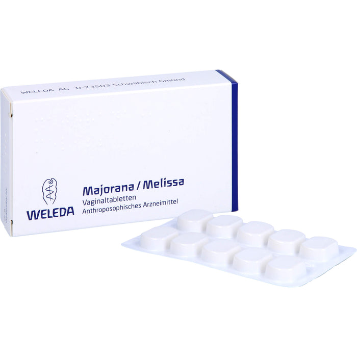 WELEDA Majorana / Melissa Vaginaltabletten, 10 pcs. Tablets