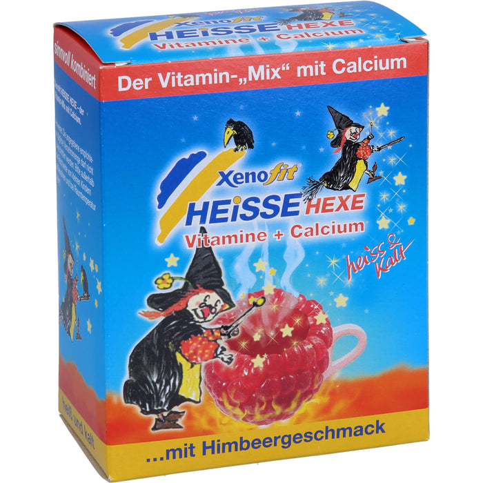 Xenofit Heiße Hexe Vitamine + Calcium Pulver mit Himbeergeschmack, 10 pc Sachets