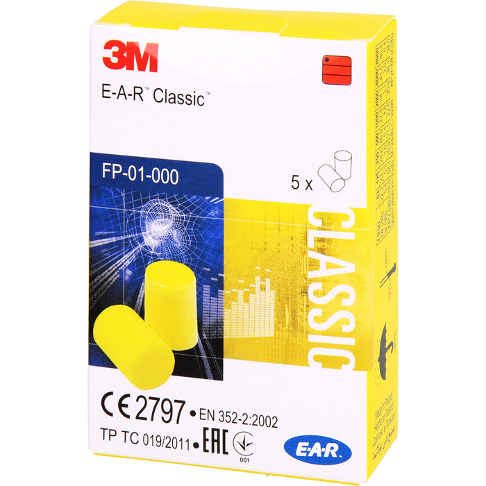 3M E-A-R Classic vorzuformende Gehörschutzstöpsel, 10 pcs. Earplugs