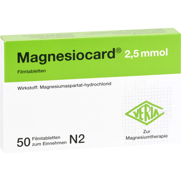 Magnesiocard 2,5 mmol, Filmtbl., 50 St. Tabletten