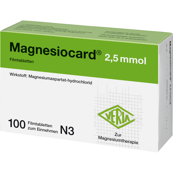 Magnesiocard 2,5 mmol Filmtabletten, 100 St. Tabletten