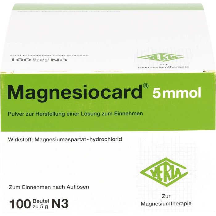 Magnesiocard 5 mmol Pulver bei Magnesiummangel, 100 pcs. Sachets