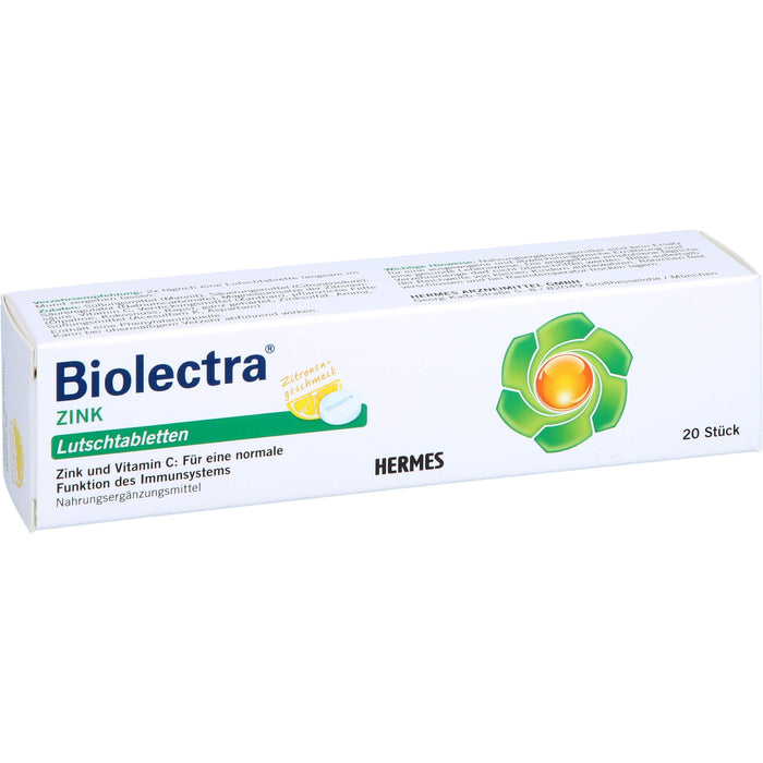 Biolectra Zink Lutschtabletten, 20 pc Tablettes