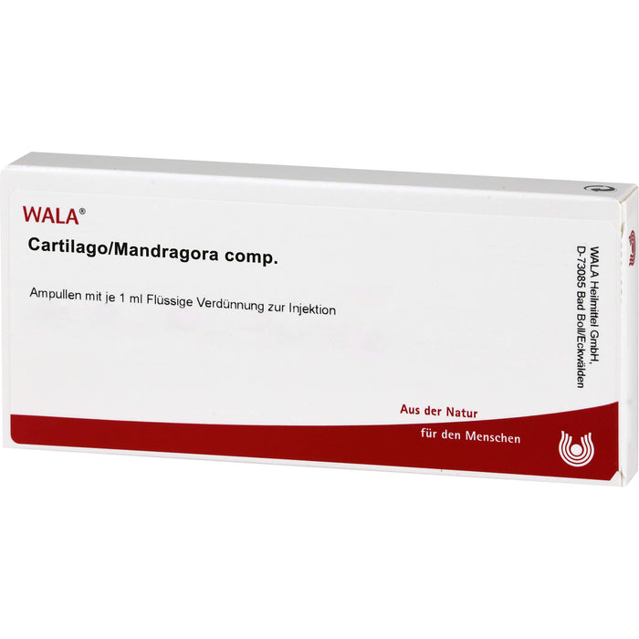 WALA Cartilago/Mandragora comp. Ampullen, 10 pc Ampoules