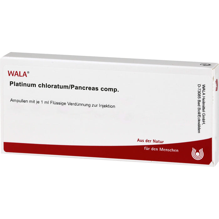 WALA Platinum chloratum/Pancreas comp. Ampullen, 10 pcs. Ampoules