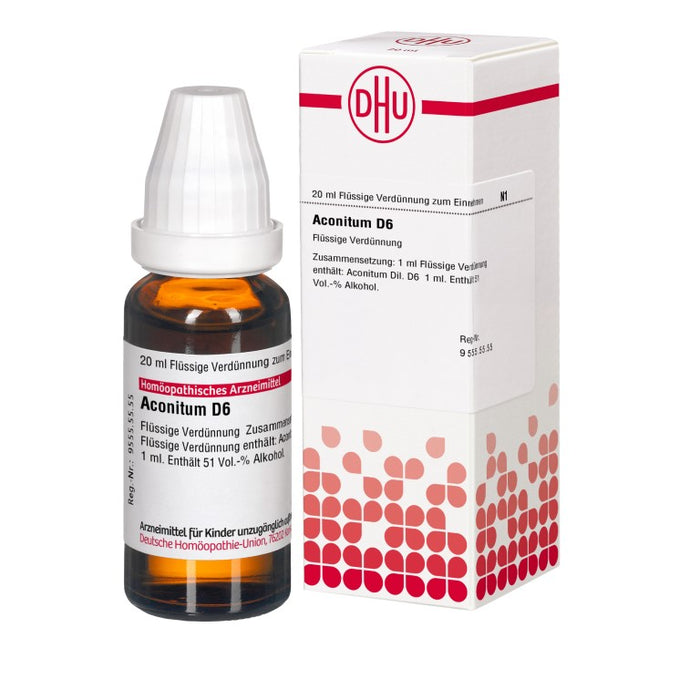 DHU Aconitum D6 Dilution, 20 ml Lösung