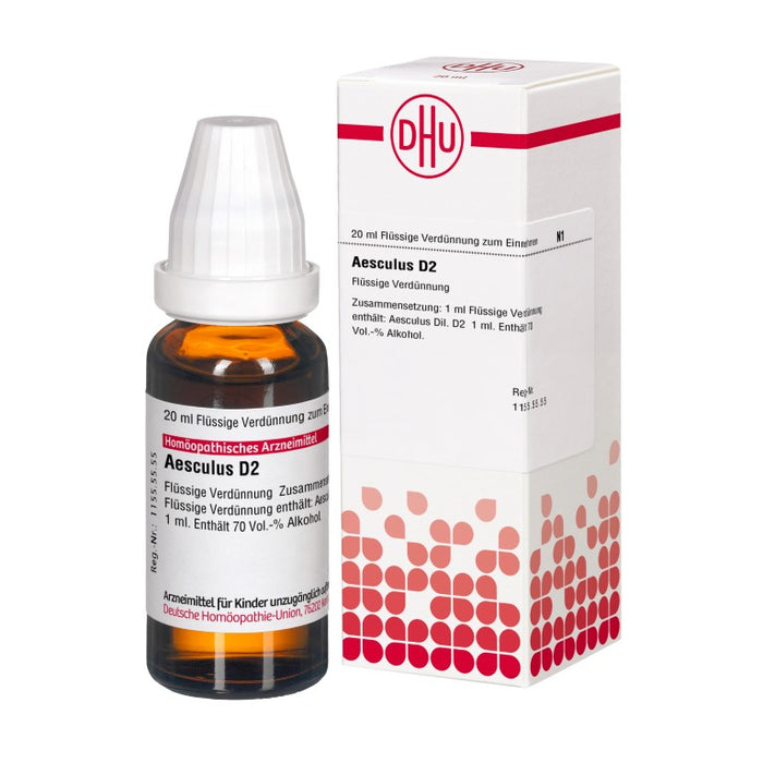 DHU Aesculus D2 Dilution, 20 ml Lösung