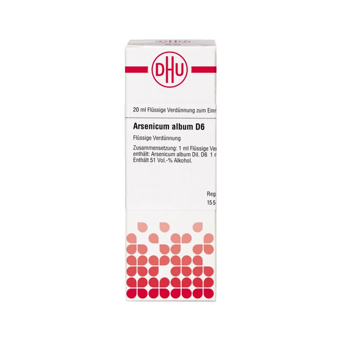 DHU Arsenicum album D6 Dilution, 20 ml Lösung