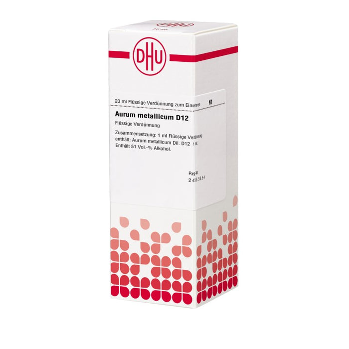 DHU Aurum metallicum D12 Dilution, 20 ml Lösung