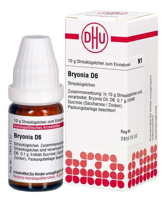 DHU Bryonia D6 Streukügelchen, 10 g Globuli