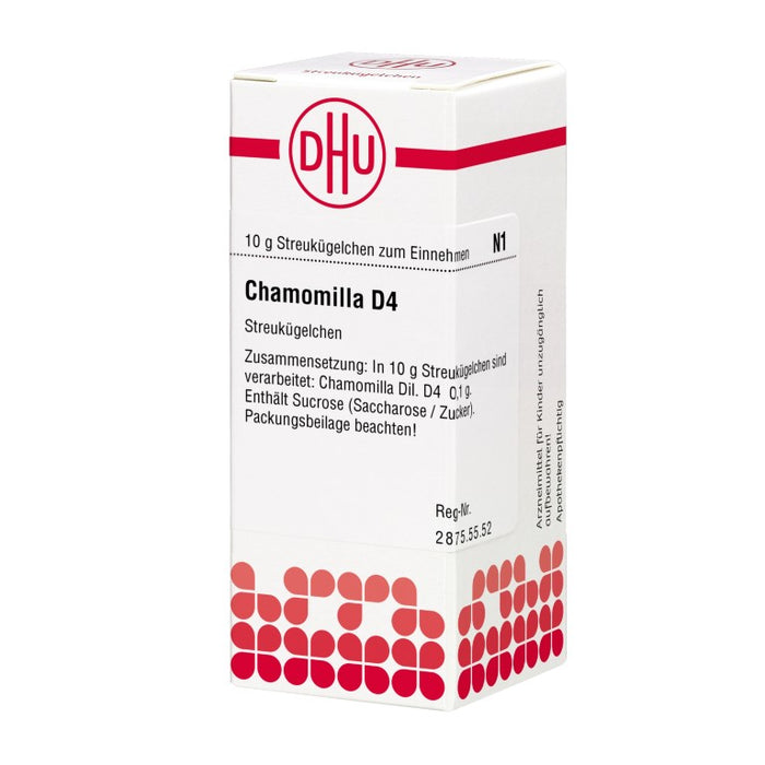 DHU Chamomilla D4 Streukügelchen, 10 g Globuli