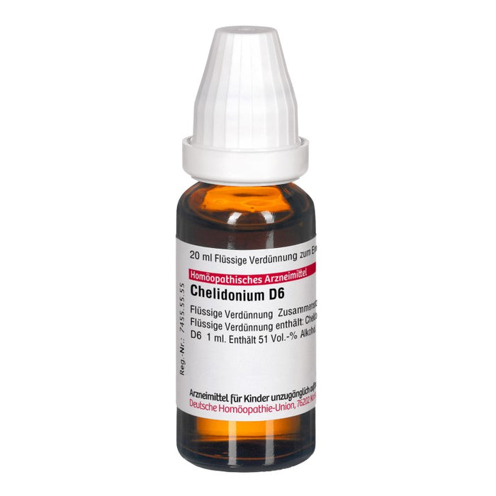 DHU Chelidonium D6 Dilution, 20 ml Lösung