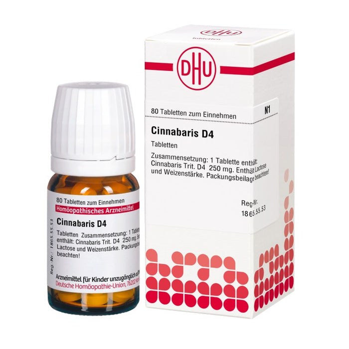 DHU Cinnabaris D4 Tabletten, 80 St. Tabletten