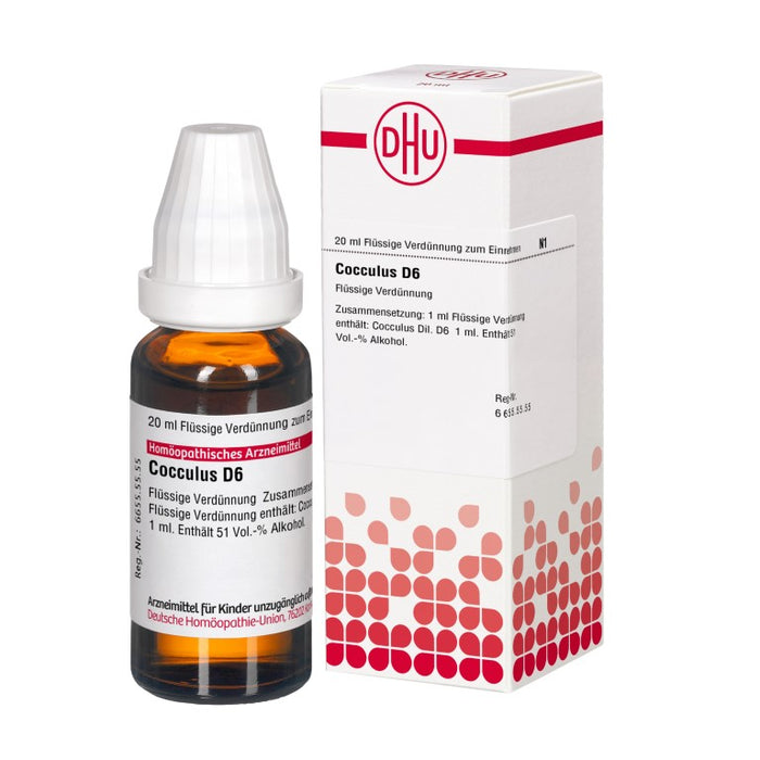 Cocculus D6 DHU Dilution, 20 ml Lösung