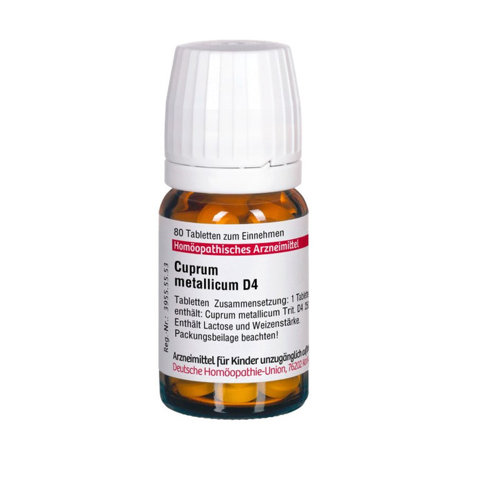 Cuprum metallicum D4 DHU Tabletten, 80 St. Tabletten