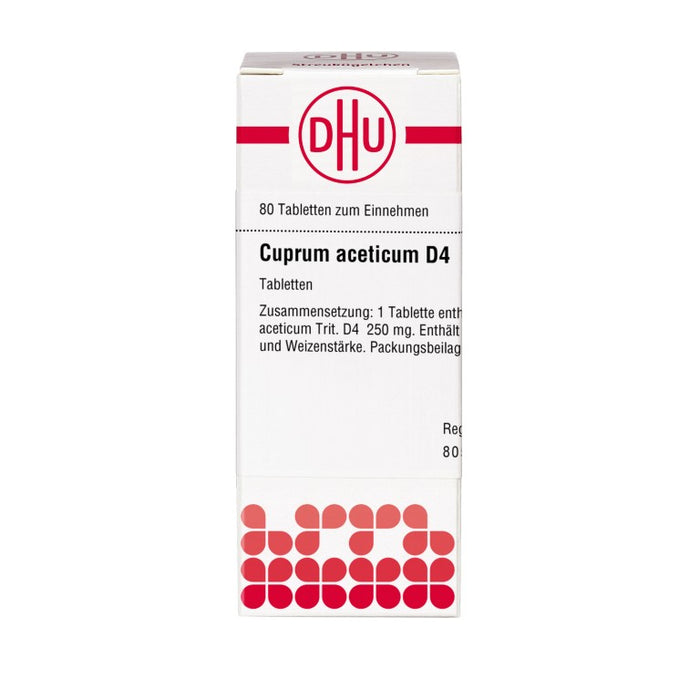 DHU Cuprum aceticum D4 Tabletten, 80 St. Tabletten