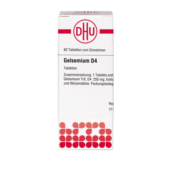 DHU Gelsemium D4 Tabletten, 80 pc Tablettes